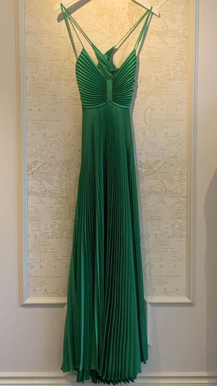 Forest Green Backless Prom Dress💚 Glam Chiffon Evening Dress for Party &Special Ocassion