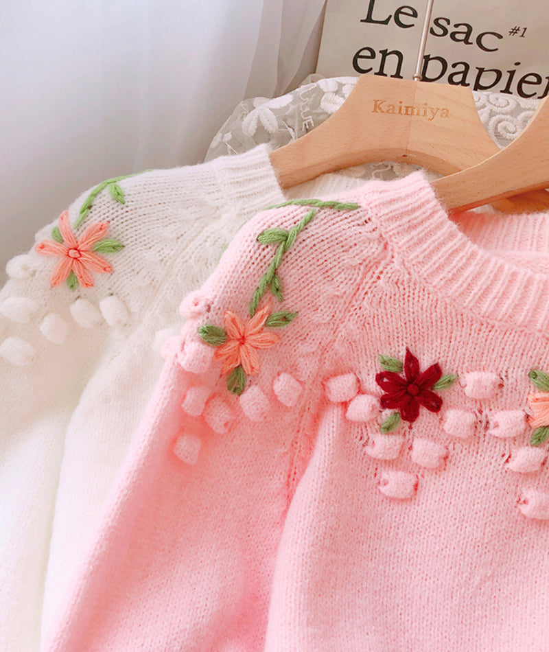Sweet Flowers Long Sleeve Sweater ED0162