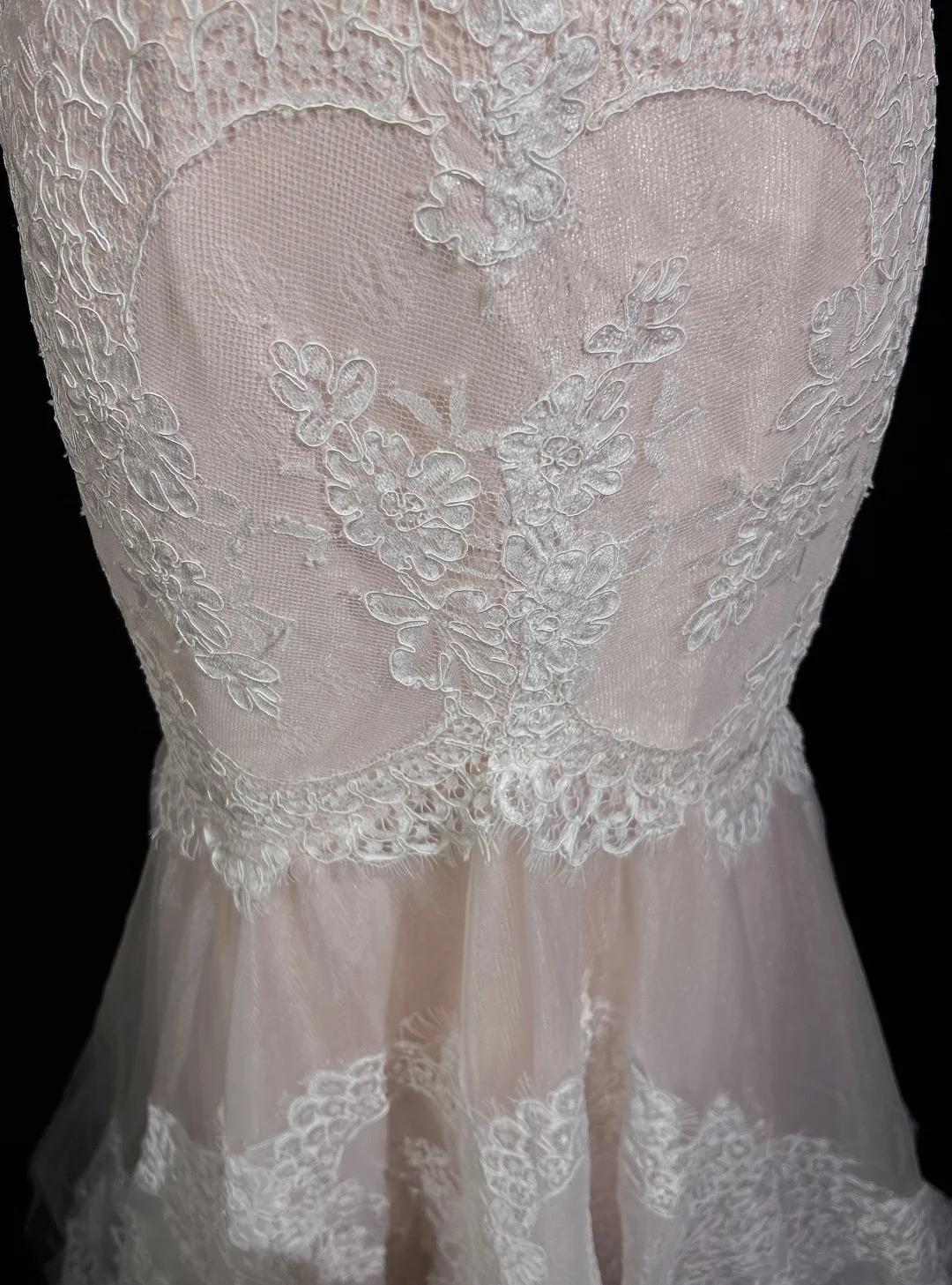 Robe de bal longue rose clair, style sirène, sans bretelles, en tulle et dentelle, décolleté en cœur, robe de soirée ED01762