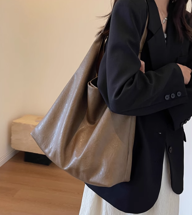 Herbst und winter mode einfache high-end-schulter tasche casual vielseitig große kapazität tote tasche ED0176