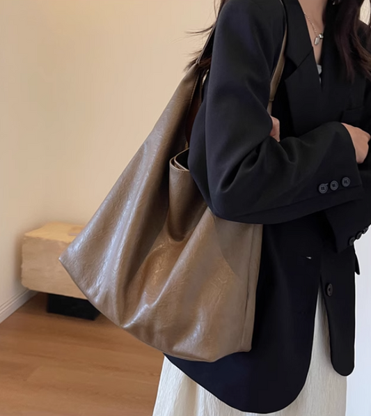 Autumn and winter fashion simple high-end shoulder bag casual versatile large capacity tote bag ED0176