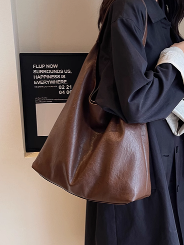 Herbst und winter mode einfache high-end-schulter tasche casual vielseitig große kapazität tote tasche ED0176
