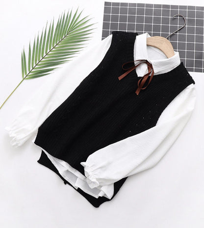 Cute Preppy Sleeveless Sweater ED0189
