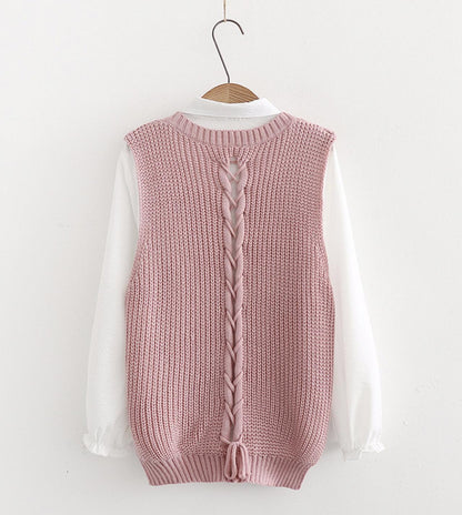 Cute Preppy Sleeveless Sweater ED0189