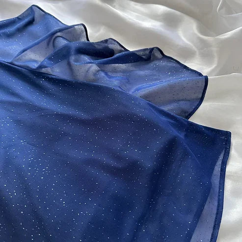 Vintage Gradient Navy Blue👗 Sweetheart Prom Dress - Romantic Glitter✨Chiffon Ruffled Party Dress for Birthday&Graduation&Quinceanera ED01911