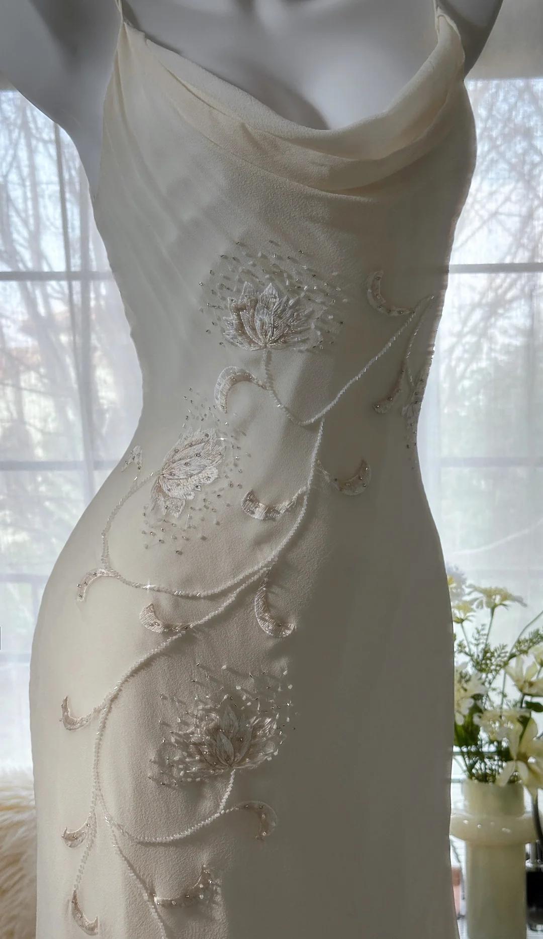 Y2K Fairytale White Chiffon Short Prom Dress Vintage Applique Beading EvaFashionDress Y2K Fairytale White Chiffon Short Prom Dress Vintage Applique Beading EvaFashionDress