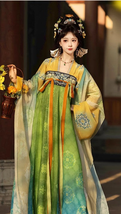 Robe de soirée HanFu chinoise de la dynastie Tang, robe de bal ED02074