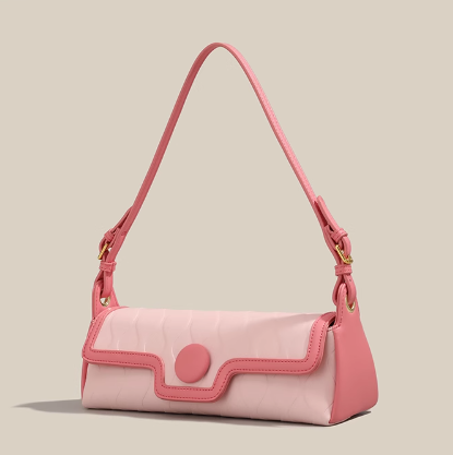 Sac bandoulière rose niche français ED0210