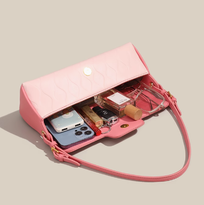 Sac bandoulière rose niche français ED0210
