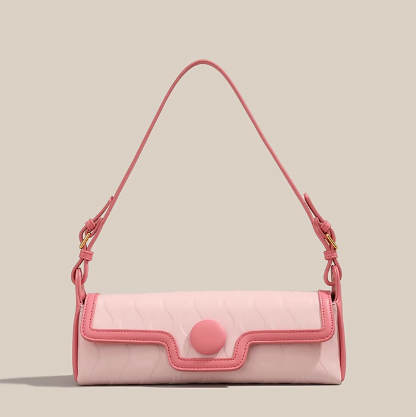 Sac bandoulière rose niche français ED0210