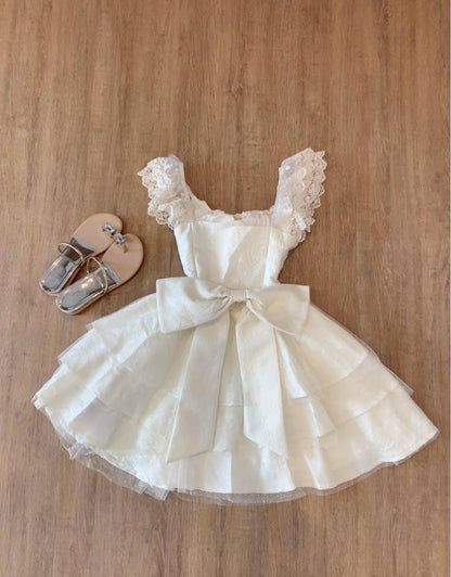 Süßes Spitzen-Homecoming-Kleid mit Schleife, Tüll, Retro, kurzes Ballkleid, ED02125