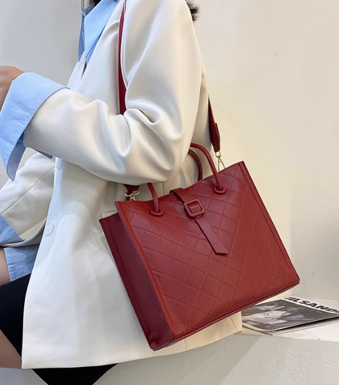 Sac à main rouge tendance à bandoulière ED0212