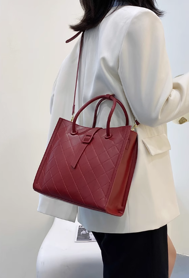 Sac à main rouge tendance à bandoulière ED0212