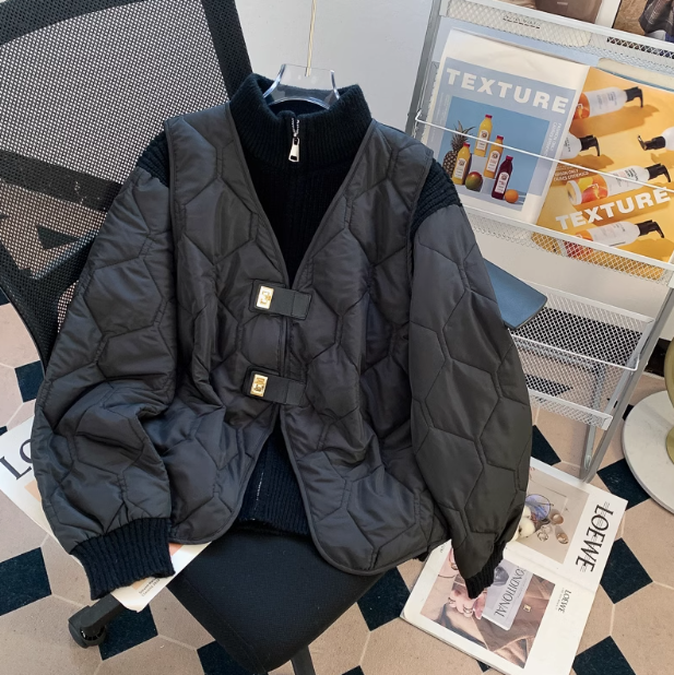 Chanel style vest two-piece sweater cotton coat ED0213