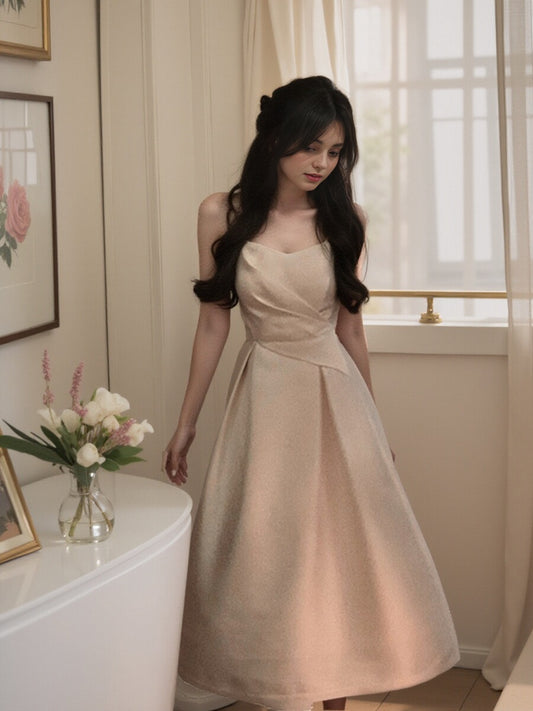A-Linien-Unterkleid aus französischem Satin ED0226
