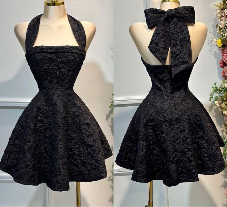 Superbe robe de bal rouge trapèze dos nu en satin jacquard, courte et ouverte, ED02393