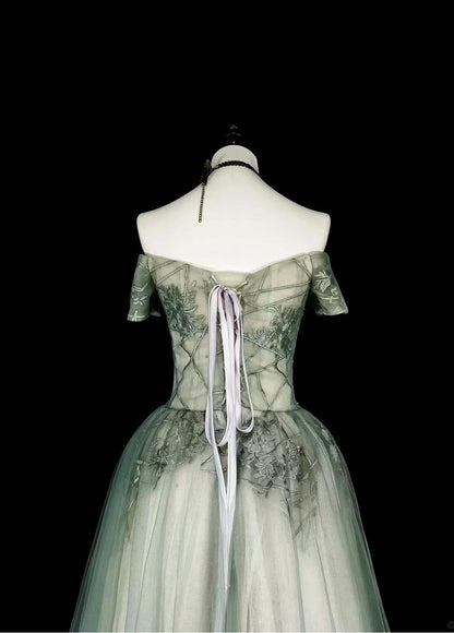 Wunderschönes dunkelolivgrünes herzförmiger Ausschnitt A-Linie Satin Tüll Kurzes Ballkleid Homecoming-Kleid ED02575