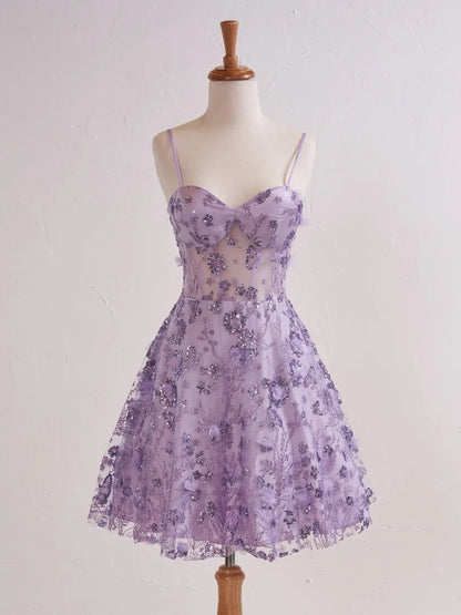 Wunderschönes dunkelolivgrünes herzförmiger Ausschnitt A-Linie Satin Tüll Kurzes Ballkleid Homecoming-Kleid ED02575