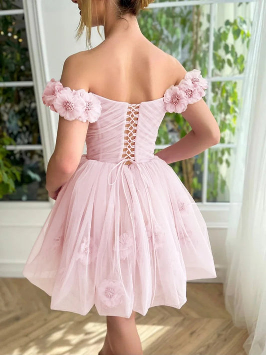 Wunderschönes dunkelolivgrünes herzförmiger Ausschnitt A-Linie Satin Tüll Kurzes Ballkleid Homecoming-Kleid ED02575