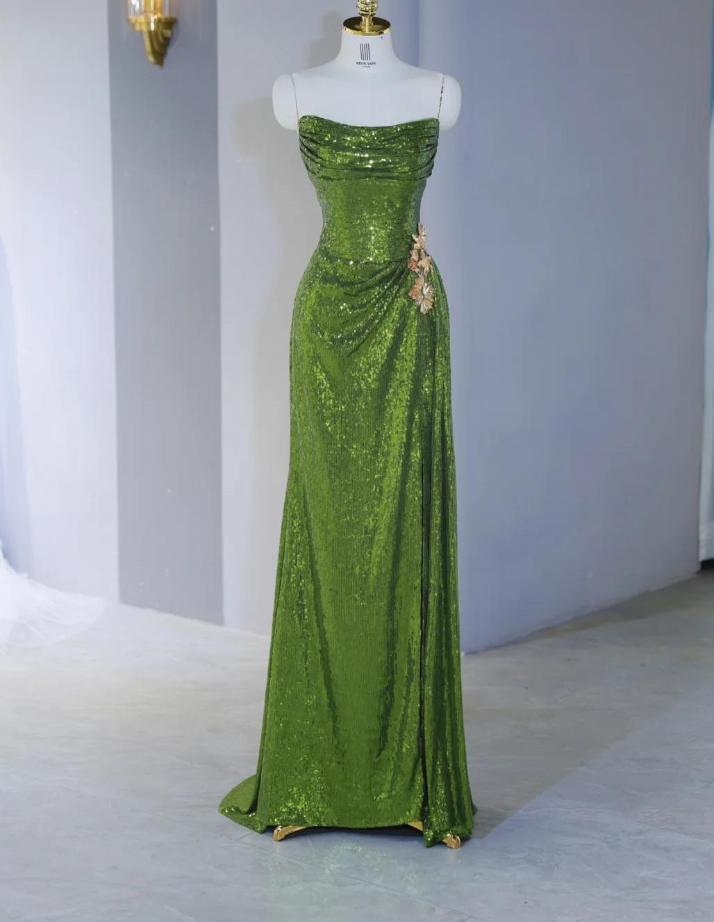 Superbe robe de soirée longue en satin fuchsia, style sirène, sans bretelles, ED02613