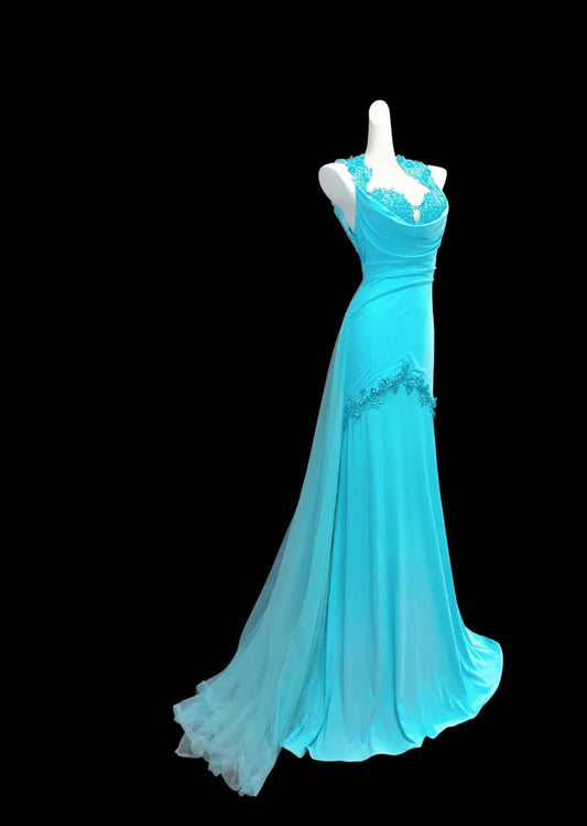 Superbe robe de soirée longue en satin fuchsia, style sirène, sans bretelles, ED02613