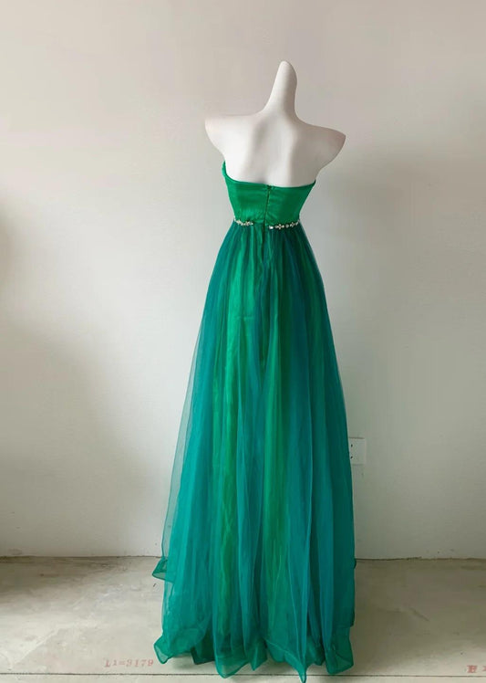 Superbe robe de soirée longue en satin fuchsia, style sirène, sans bretelles, ED02613
