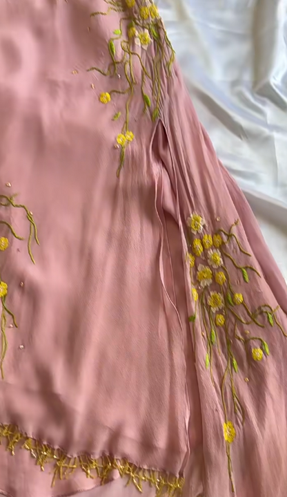 Stunning Pink Spaghetti Straps A-Line Chiffon Beaded Short Prom Dresses Homecoming Dresses with Appliques ED02789