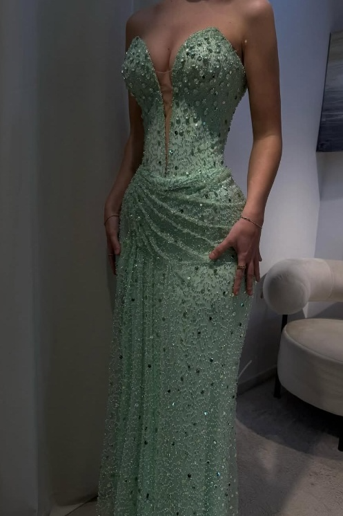 Wunderschönes dunkelolivgrünes herzförmiger Ausschnitt A-Linie Satin Tüll Kurzes Ballkleid Homecoming-Kleid ED02575