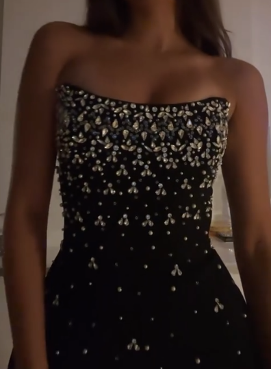 Superbe robe de soirée longue en satin fuchsia, style sirène, sans bretelles, ED02613