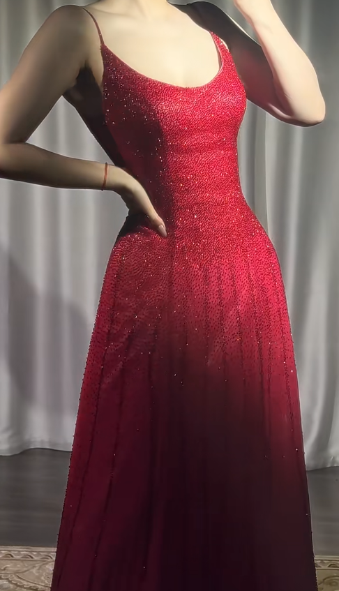 Superbe robe de soirée longue en satin fuchsia, style sirène, sans bretelles, ED02613