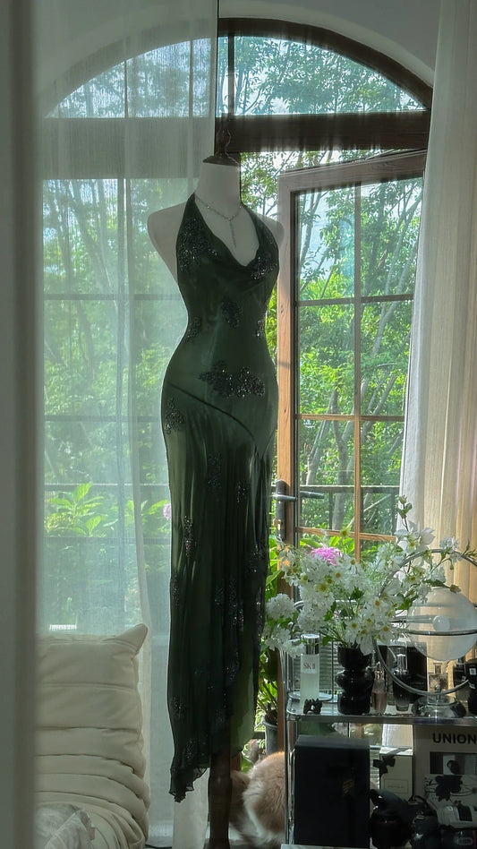 Superbe robe de soirée longue en satin fuchsia, style sirène, sans bretelles, ED02613