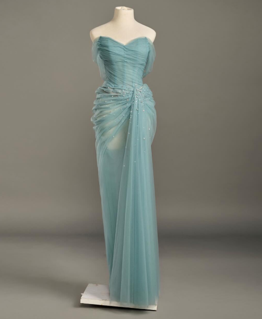 Superbe robe de soirée longue en satin fuchsia, style sirène, sans bretelles, ED02613