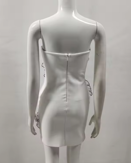 Wunderschönes dunkelolivgrünes herzförmiger Ausschnitt A-Linie Satin Tüll Kurzes Ballkleid Homecoming-Kleid ED02575