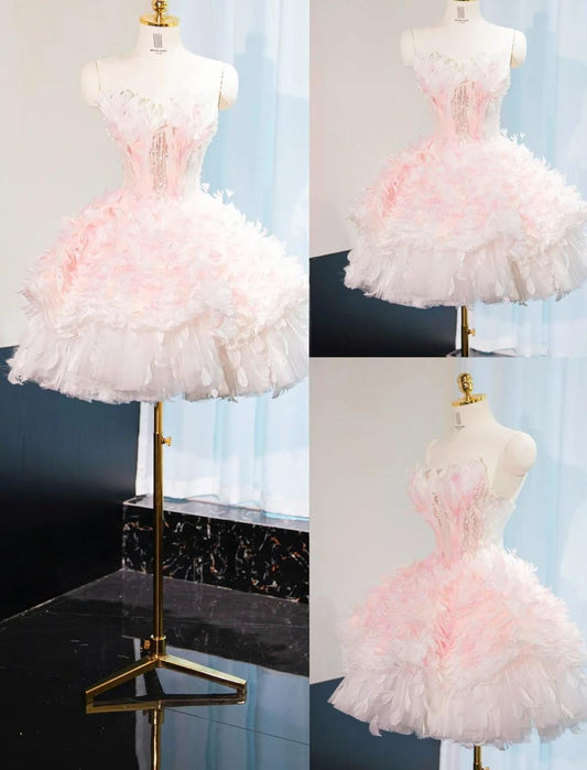 Wunderschönes dunkelolivgrünes herzförmiger Ausschnitt A-Linie Satin Tüll Kurzes Ballkleid Homecoming-Kleid ED02575