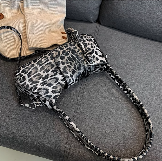 Niche leopard print shoulder armpit bag crossbody bag ED0322