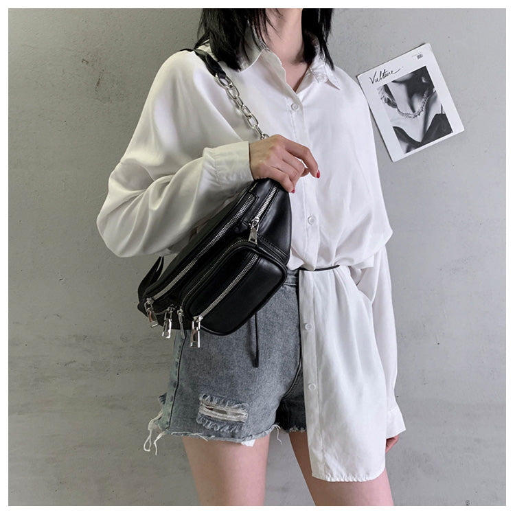 Allgleiches Mini-Kette Umhängetasche Brusttasche Hüfttasche ED0323