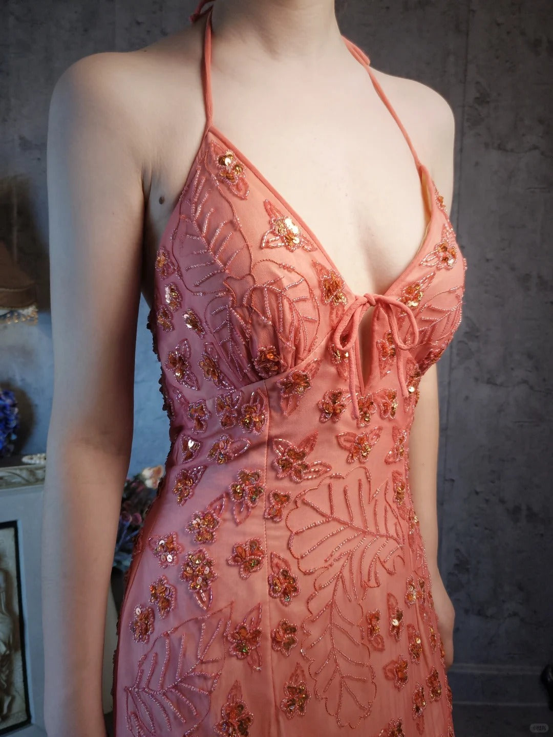 Superbe robe de soirée longue en satin fuchsia, style sirène, sans bretelles, ED02613