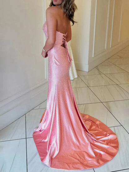 Wunderschönes dunkelolivgrünes herzförmiger Ausschnitt A-Linie Satin Tüll Kurzes Ballkleid Homecoming-Kleid ED02575