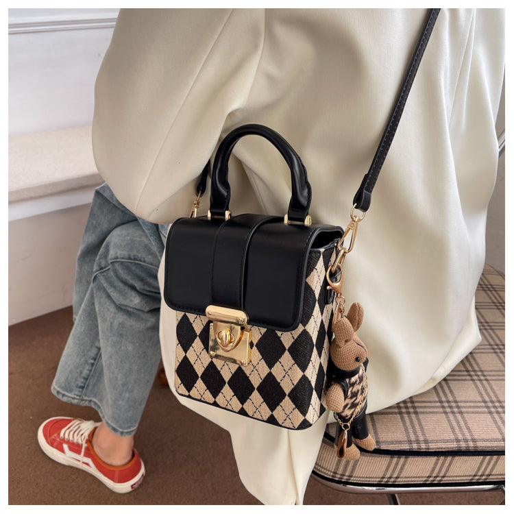 Plaid shoulder phone bag crossbody bag ED0338
