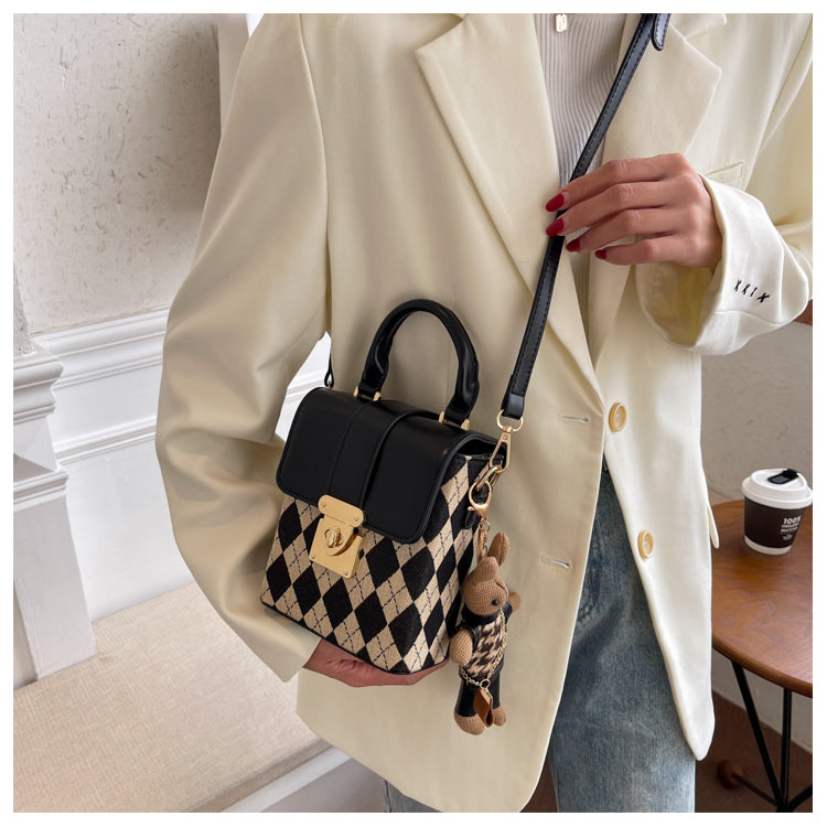 Plaid shoulder phone bag crossbody bag ED0338
