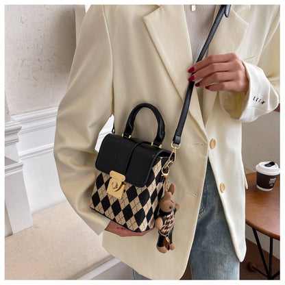 Plaid shoulder phone bag crossbody bag ED0338