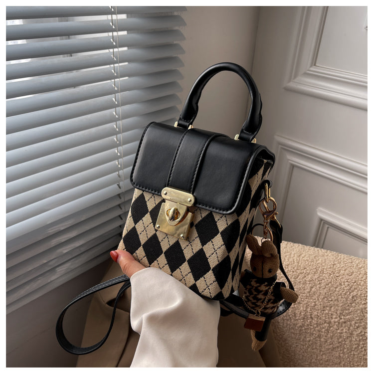 Plaid shoulder phone bag crossbody bag ED0338