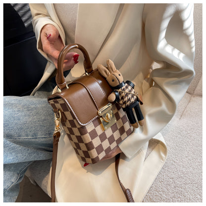 Plaid shoulder phone bag crossbody bag ED0338