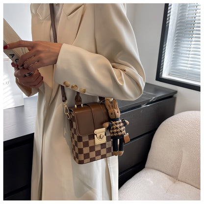 Plaid shoulder phone bag crossbody bag ED0338