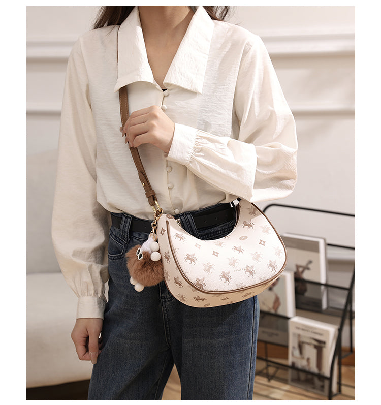 Sac à bandoulière baguette haut de gamme en forme de croissant ED0346