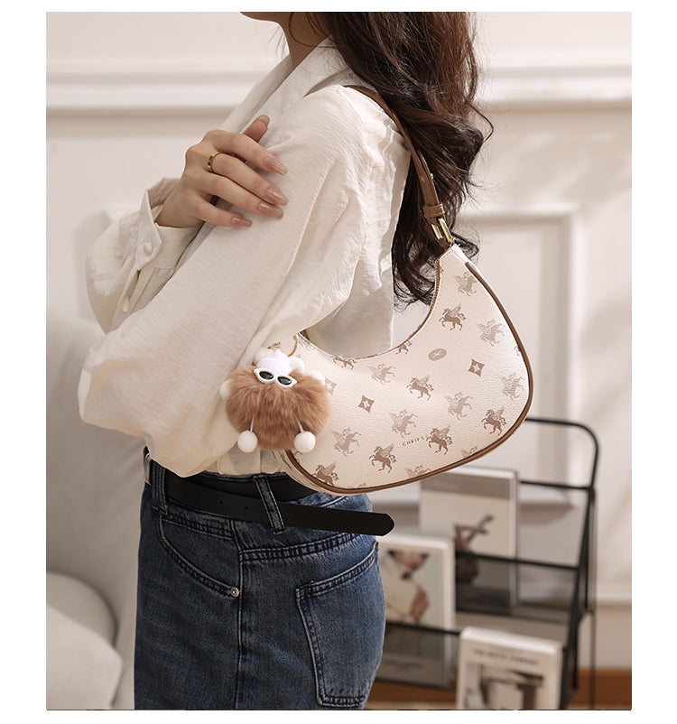 Sac à bandoulière baguette haut de gamme en forme de croissant ED0346