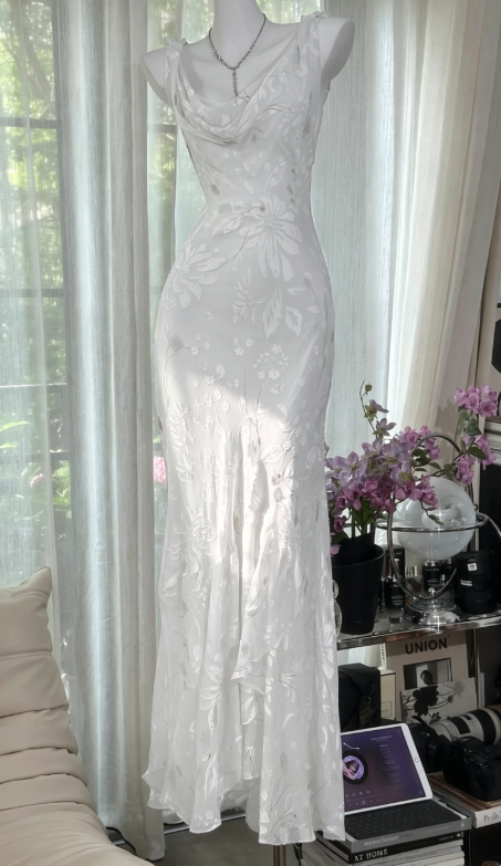 Glam Vintage Sheath Prom Dresses Chiffon Floral Purple Long Formal Dresses Beaded Wedding Guest Dresses  ED03618