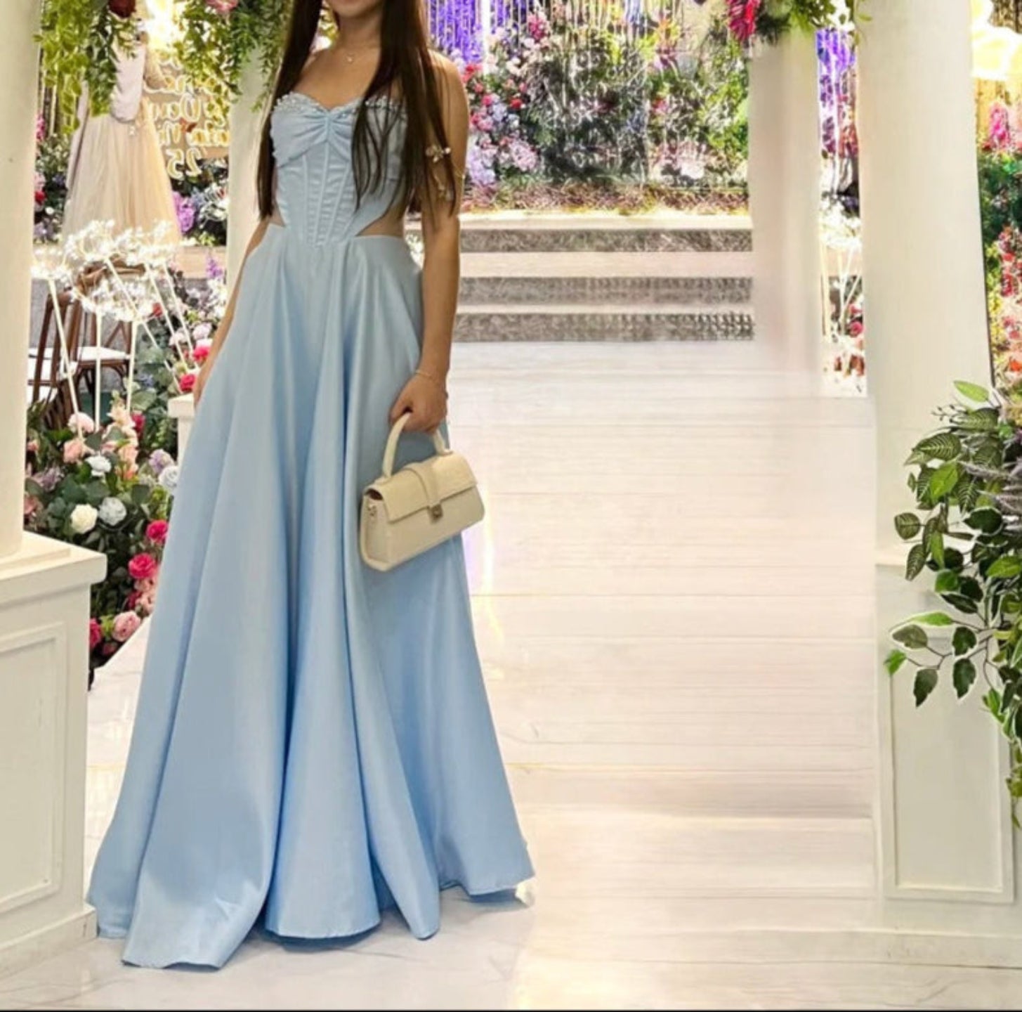formal dresses sa Champagne Silk Formal Dresses Off The Shoulder Floor Length Stretch Satin Formal Dress With Pockets