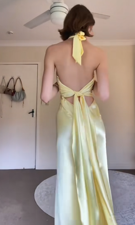 Superbe robe de soirée longue en satin fuchsia, style sirène, sans bretelles, ED02613