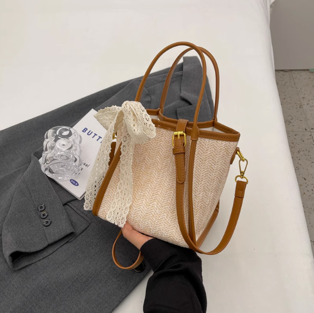 Sac à bandoulière tissé à la main décontracté et polyvalent ED0376